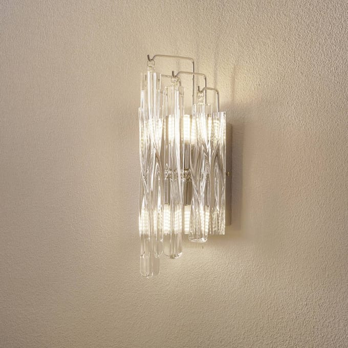 Schuller Valencia Wandlamp Manacor kristalglas met LED