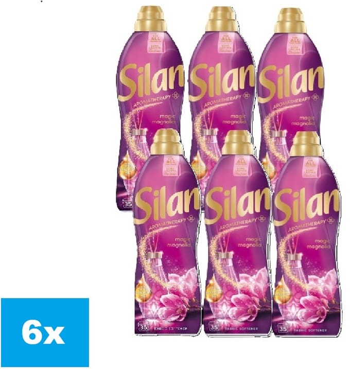 Silan Aromatherapy Magic Magnolia Wasverzachter – 6 x 770 ml – Langdurige Geur