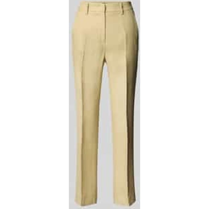 Regular fit stoffen broek met persplooien, model 'AGAPE'
