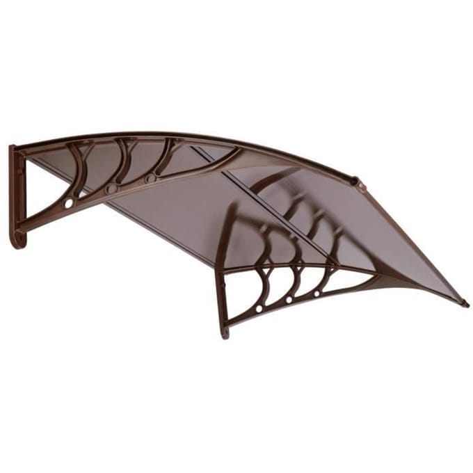 Springos Deurluifel - Transparant - Kunststof - Uv - Bestendig - 150 x 80 cm - Bruin