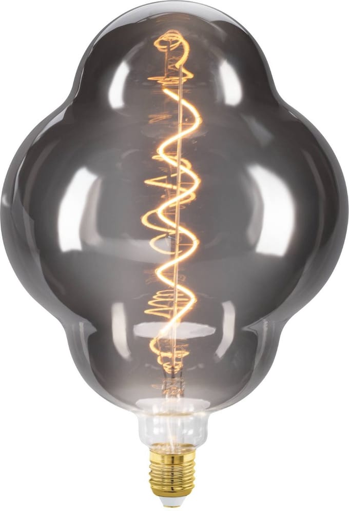 EGLO LED Lamp - E27 - Ø 20 cm - Rookglas - 2000K - Dimbaar