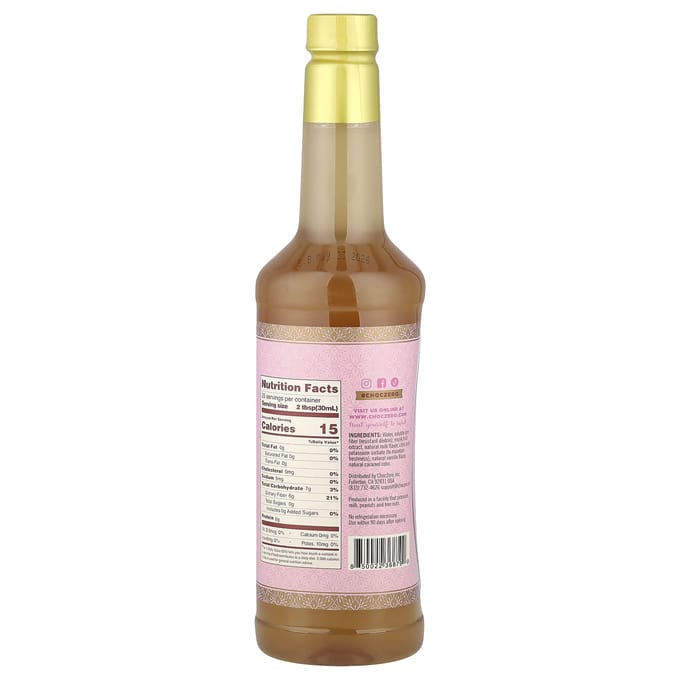 ChocZero, Premium Siroop, Cupcake, Suikervrij, 750ml (25,4 fl oz) white