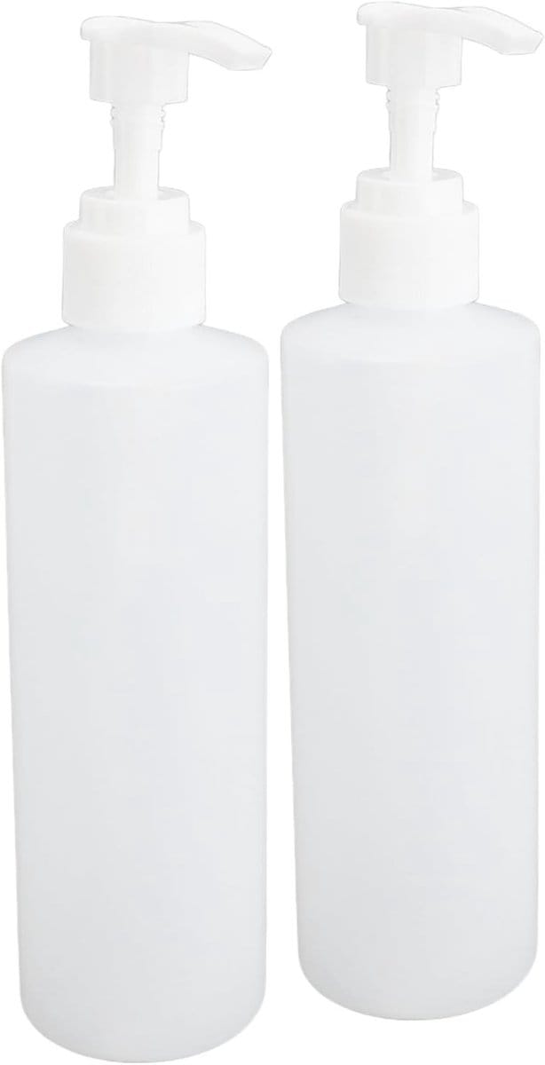 Massage Olie Verwarmer Set met 2 Vervangflessen van 250Ml, Herbruikbare Shampoo Pompflessen voor Verwarming van Lotion en Olie