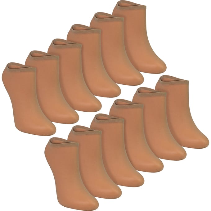 12-pack Dames Onzichtbare Pop Sokjes 15 Denier Lichtgewicht Geen-show Sokjes
