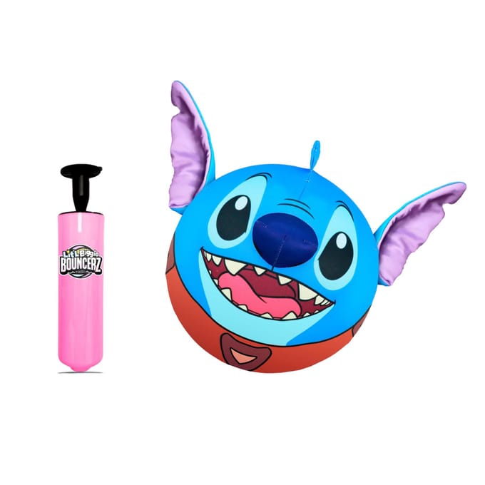 Little Biggie Bouncerz Disney Stitch Opblaasbare pluche bal 45cm