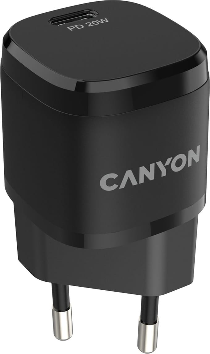 Canyon H-20-05 Serie - Netwerk Lader - 20W Power Delivery - USB-C - Zwart