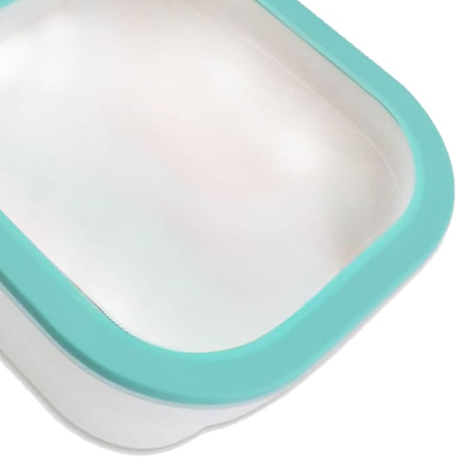 Opvouwbare Voedselbewaardoos 800ML Magnetische Sluiting Zelfsluitend Silicone Luchtdichte Opslag L(for 6.5-9kg) white