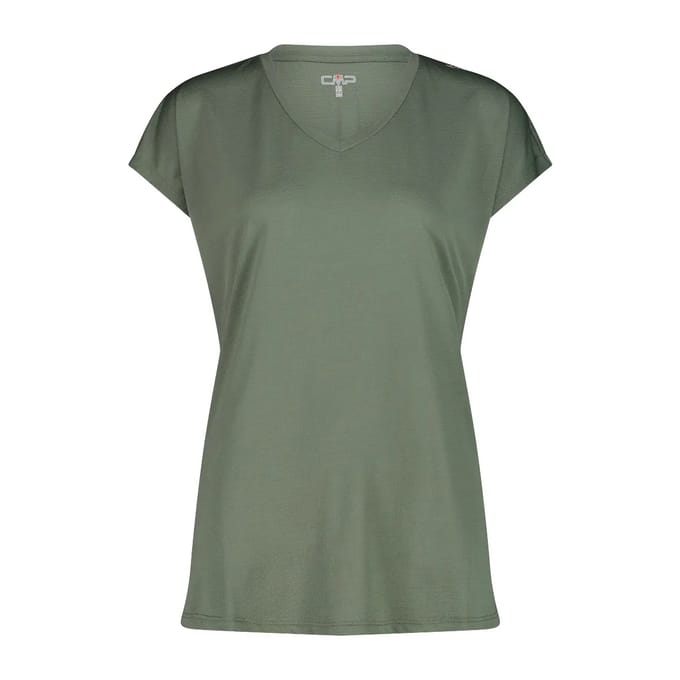 T-shirt van jersey met brede hals dames CMP