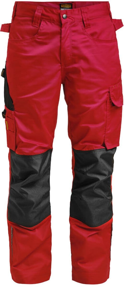 Jobman 2321 Service Trousers 65232120 - Rood/Zwart - C42