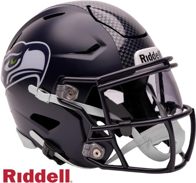 Riddell Speedflex Midi NFL Replica Helmet Mid-Size Seattle Seahawks voor Sport Fanzone