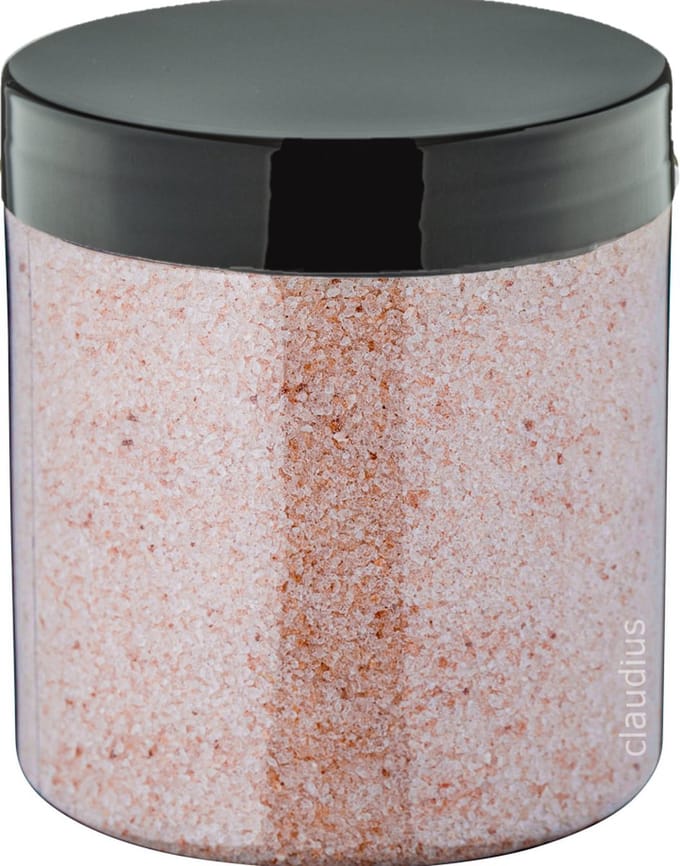 Claudius Himalayazout 300 gram - fijne korrels (0,4 - 0,9 mm) - 100% natuurlijk - Pot met zwarte deksel