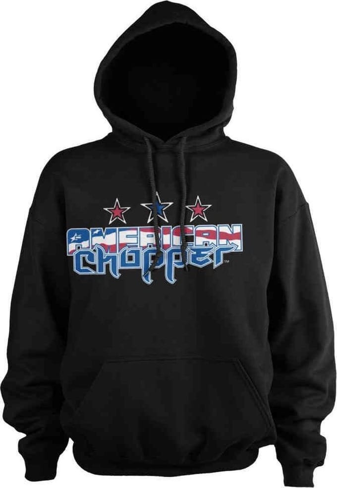 American Chopper Hoodie/trui -M- Flag Logo Zwart