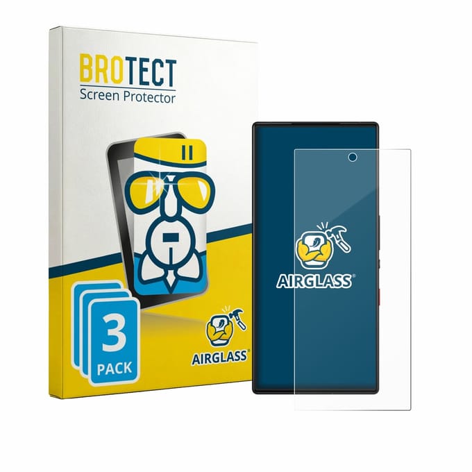 Screenprotector 3 Stuks voor ZTE Nubia Red Magic 9S Pro Beschermglas transparant