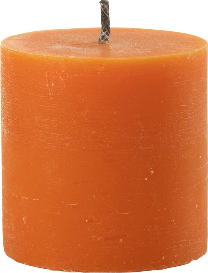 J-Line buitenkaars Pilaar Paraffine - oranje - small - 70U