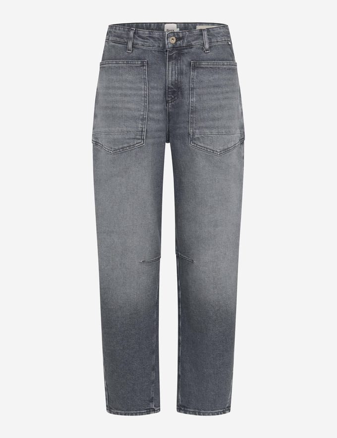 Brax Dames Jeans  Style MEGAN S USED LIGHT GREY, denim lichtgrijs, maat 40K