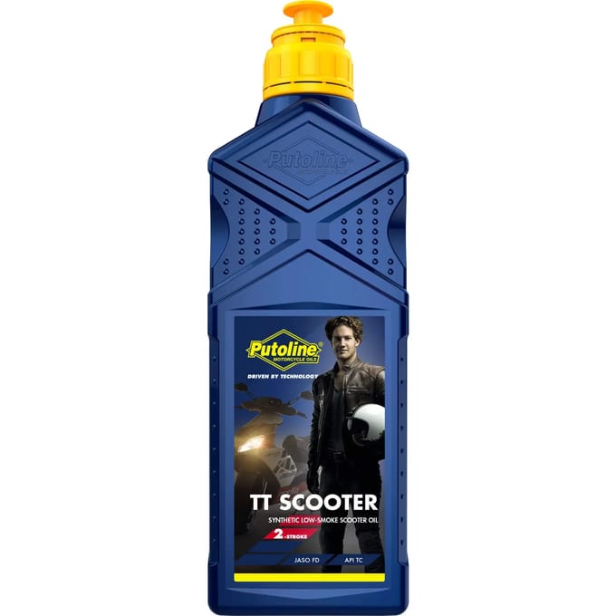 Motorfietsolie 2tps synthetisch Putoline TT Scooter
