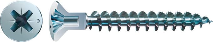 Spax spaanplaatschroef vz pk 4.5x25mm pz2 met kopboring