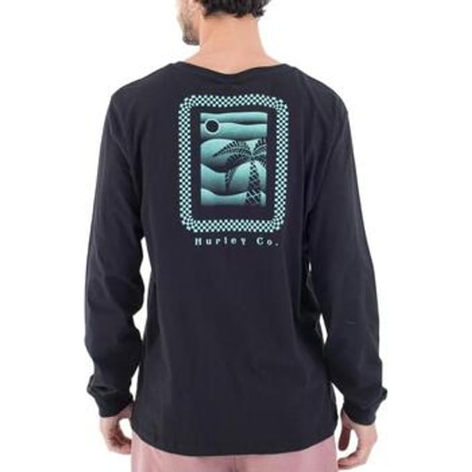 T-Shirt Lange Mouw Hurley Evd Checker