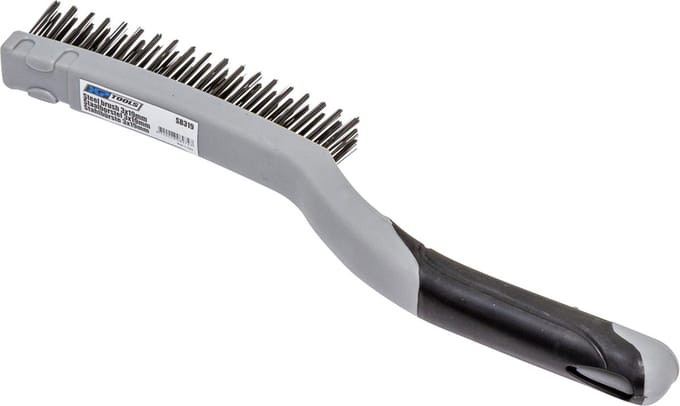 staalborstel met ergonomisch greep - staal borstel - hand staal borstel