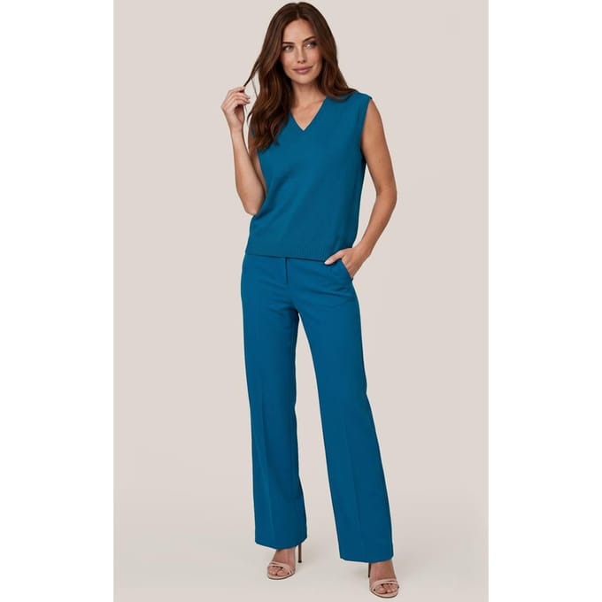 Althea Top Petrolblauw