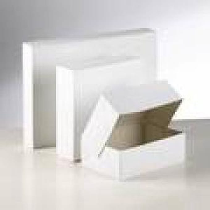 Gebaksdoos blanco/wit 20x14x8cm 300 stuks