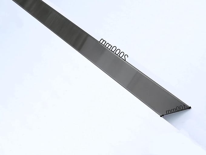 Aluminium Plaat Strips - Metaalplaat Dakplaat - Dak en Gevel Werk - 0.8 mm Dik