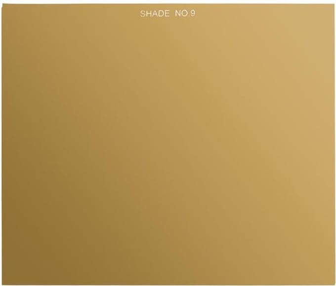 Laslens Shade 9 - 4,5" x 5,25" - Gelaagd Glas voor Lashelm