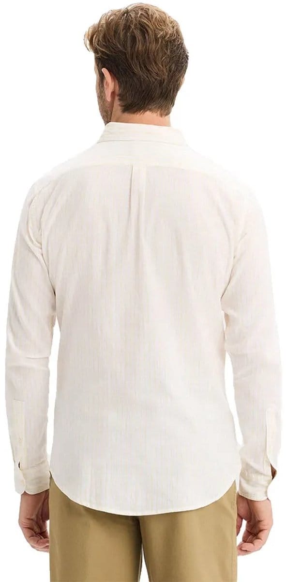 Dockers Slim Original Overhemd Met Lange Mouwen Wit M Man