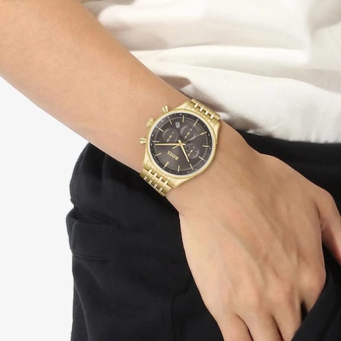 Hugo Boss 1514051 Herenhorloges 45 goud