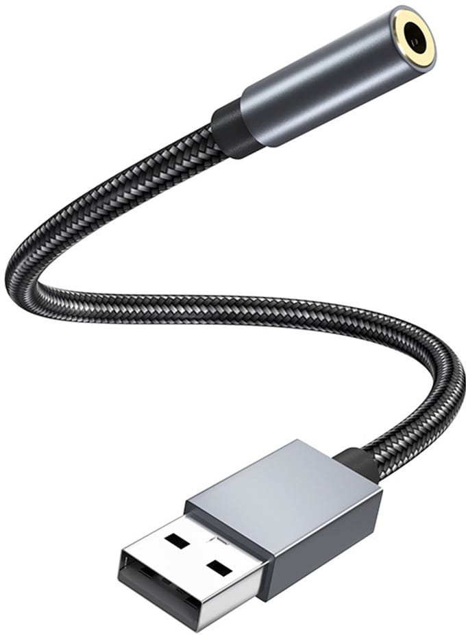 USB naar 3,5 mm (vrouwelijk) audioadapter