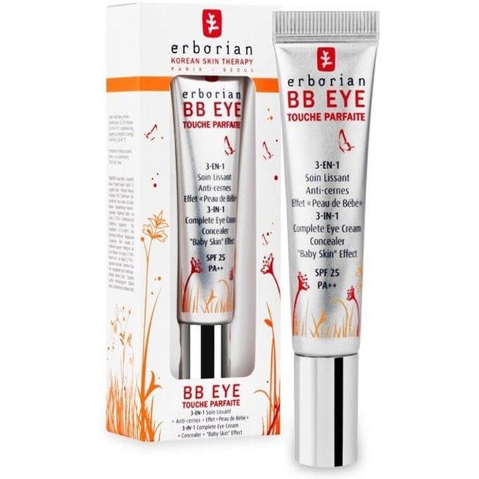 Crème contour des yeux - Erborian - BB Eye Touche Parfaite - 15ml - Hypoallergénique - 3-en-1