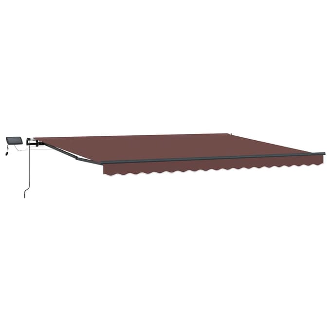 vidaXL - Handmatige - zonnetent - met - zonne-energie - ledverlichting - 4 - x - 3 - m