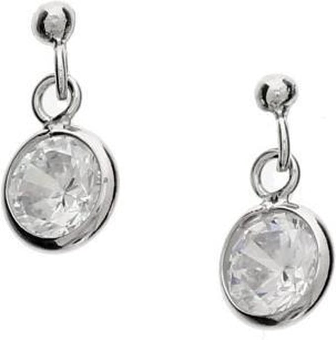 TFT Oorhangers Zirkonia Zilver Gerhodineerd Glanzend