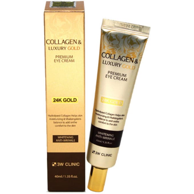 3W CLINIC Crème Contour des Yeux Or au Collagène 40ml (3 Options) #2pcs beige