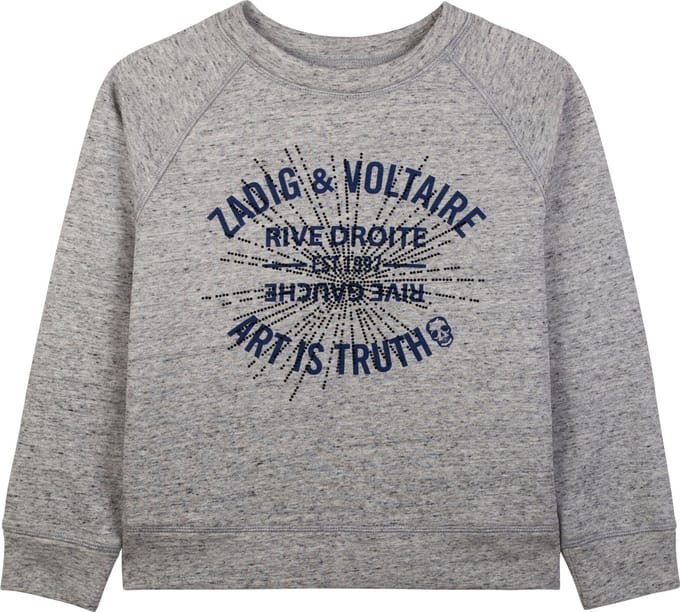 Zadig & Voltaire Sweater - Grijs - Maat 128