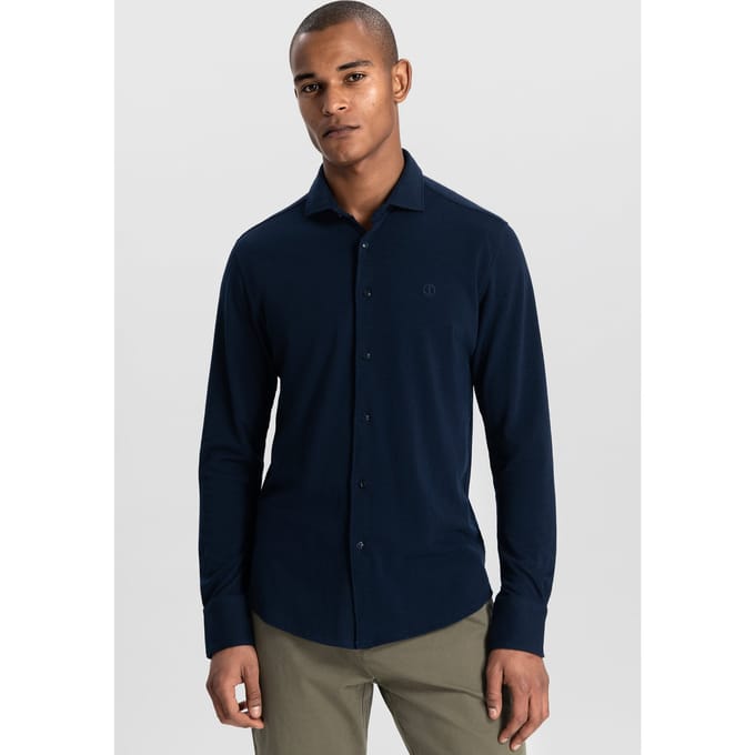 Dstrezzed Kite Dk. Navy Taglia: S | Camicie Casual Outlet | Uomo | Blu