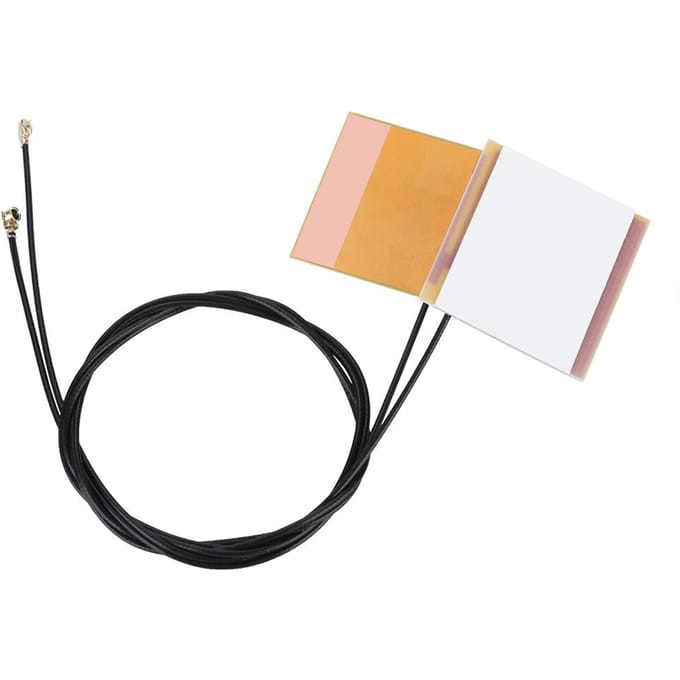 2 stuks Set IPEX 1 IPEX G1 Ingebouwde WiFi Antenne voor Notebook 2.4G 5G Stabiel Signaal 46cm beige