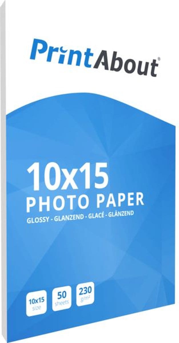 PrintAbout huismerk Fotopapier Glossy 10 x 15 230 gr (50 vel) geschikt voor PrintAbout