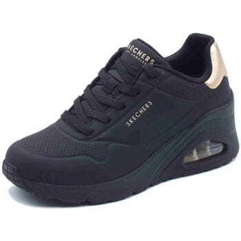 Skechers Uno Wedge -Hi Steps Sneakers Laag - Zwart