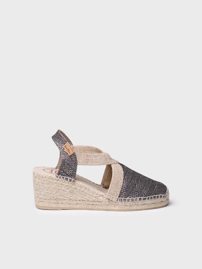 Glanzende veganistische espadrilles voor dames | TRITON