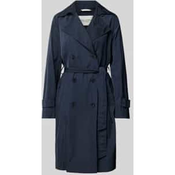 Trenchcoat met platte kraag