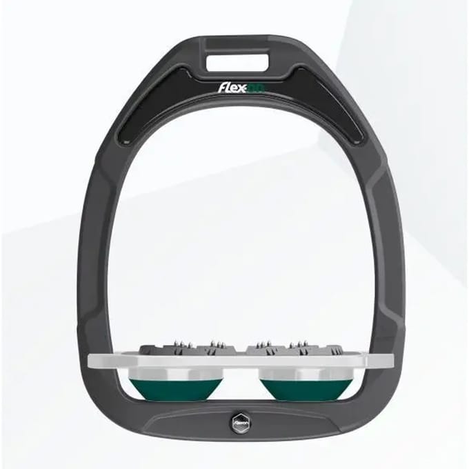 Platte Ultra Grip Beugels Antraciet/Grijs/Groen Flex-On Green Composite