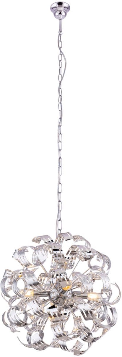 Hanglamp - chroom - Falla - metaal - Ø 50cm - E14 - 51505-4H - Globo