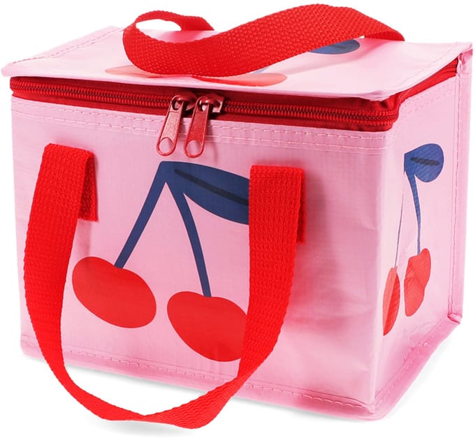 Rex London Geïsoleerde Lunchtas Cherry – Koeltasje met Rits – Lunch Bag voor Werk, School & Picknick