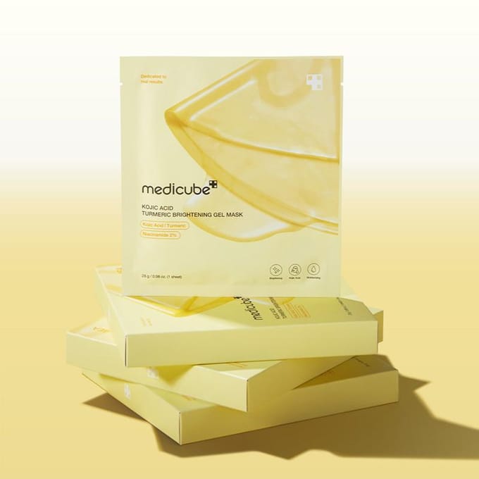 medicube - Kojic Acid Turmeric Brightening Gel Mask Set 28g x 4 sheets