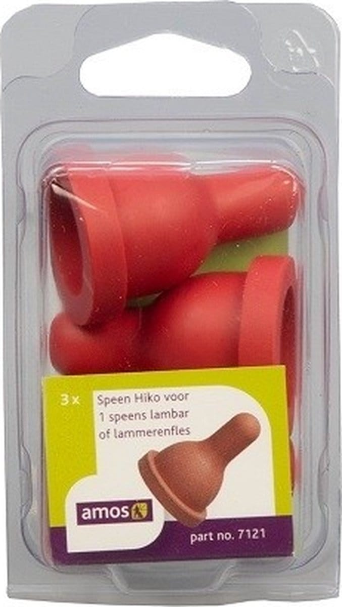Amos Speen voor lammerenemmer rood 3 stuks