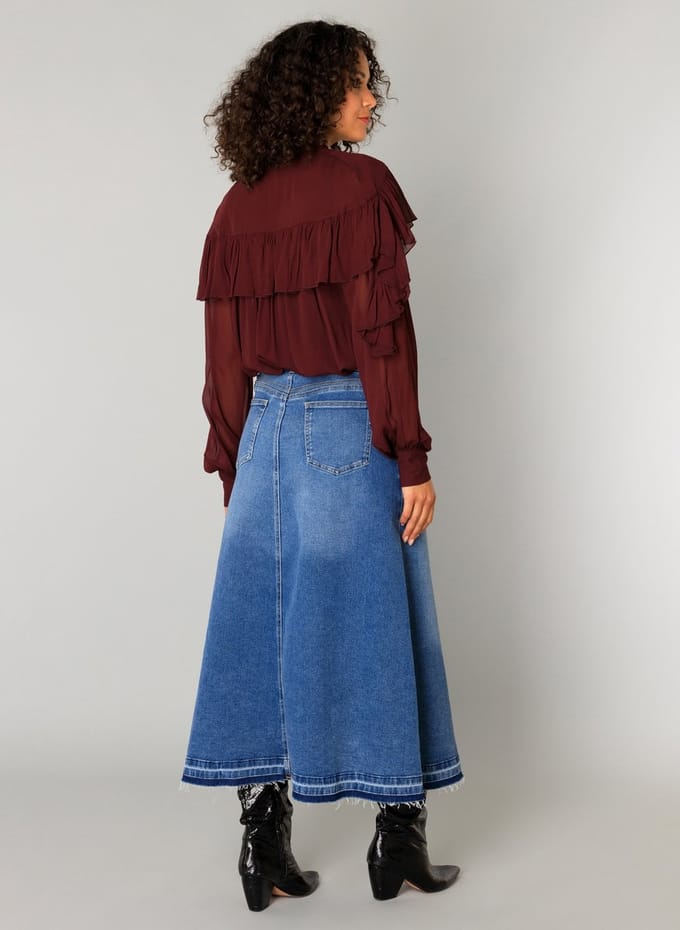 YEST Cicely Tops - Port - maat 40