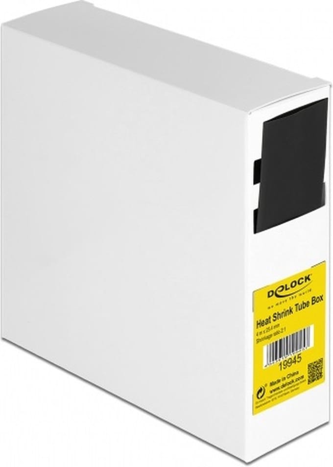 Krimpkous 4m - 25,4mm naar 12,7mm - 1 stuk / zwart