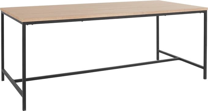 Kavi-Eettafel - 8-zits - Zwart Eiken