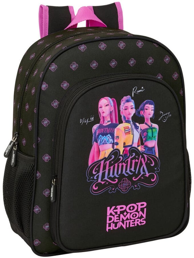 KPop Rugzak Demon Hunters Negra - 38 x 32 x 12 cm - Polyester